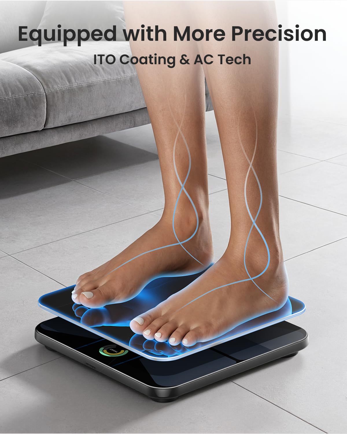 Wi-Fi Bluetooth Rechargeable Body Fat Smart Scale N965817
