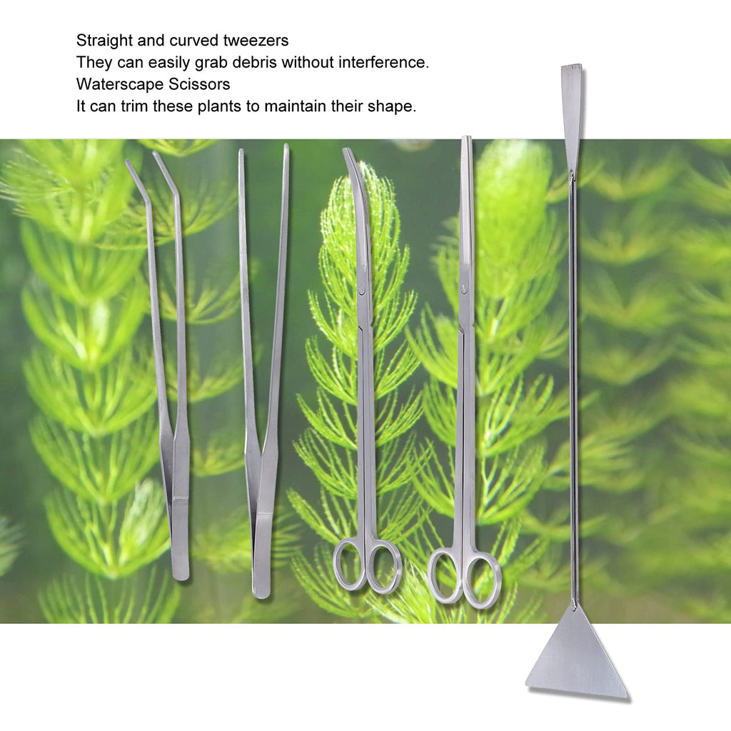 5-in-1 Stainless Steel Aquarium Maintenance Kit O324