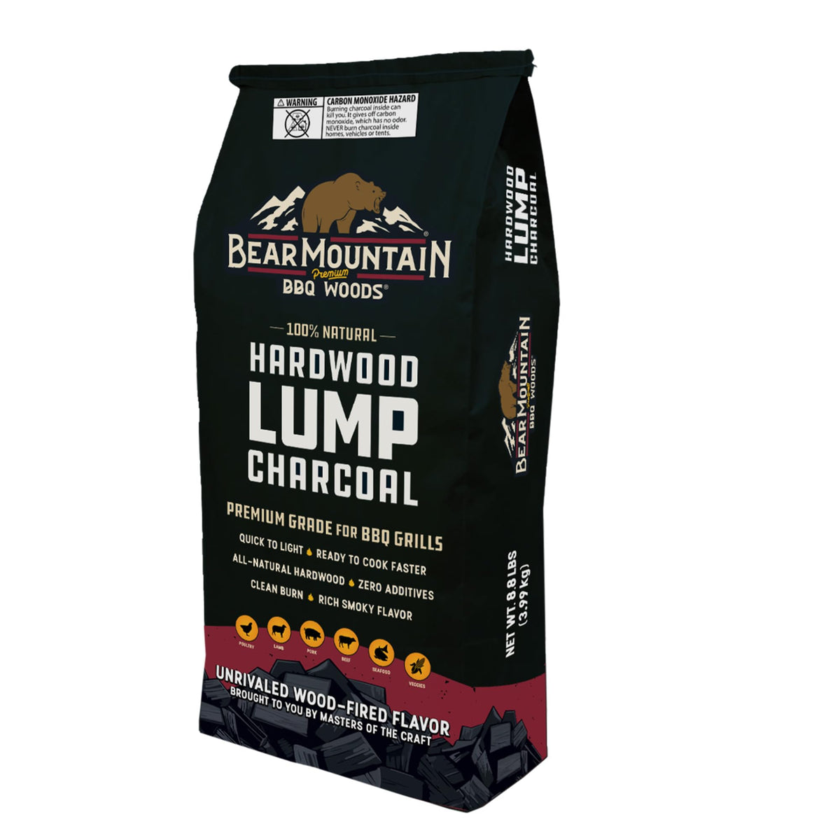 2 Pack Hardwood Lump Charcoal 8.8 Pounds Q50349