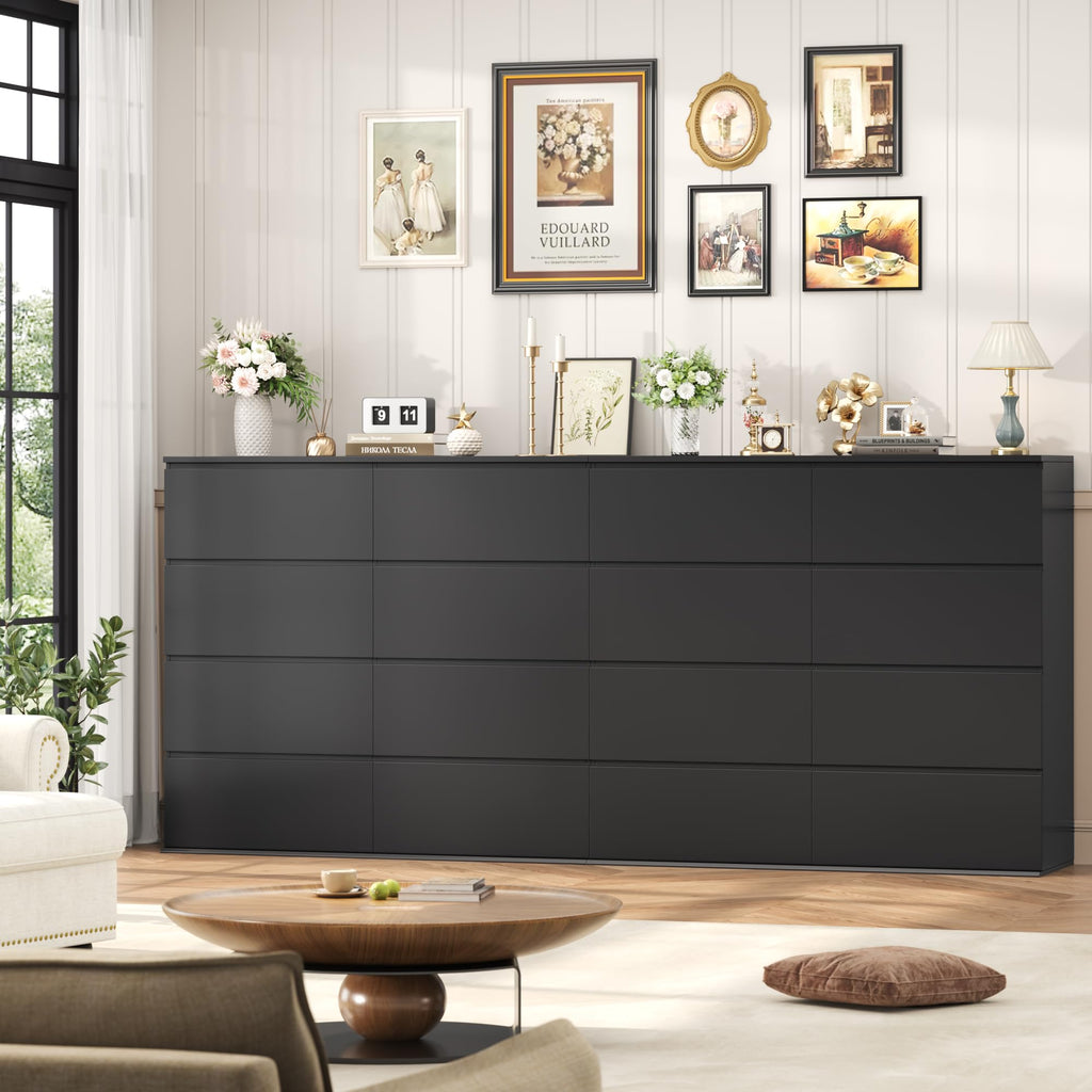 Black 8 Drawer Dresser W80688