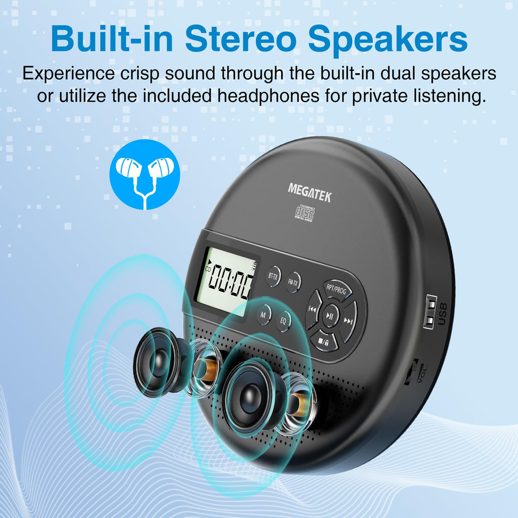 Portable CD Player with Bluetooth A5592