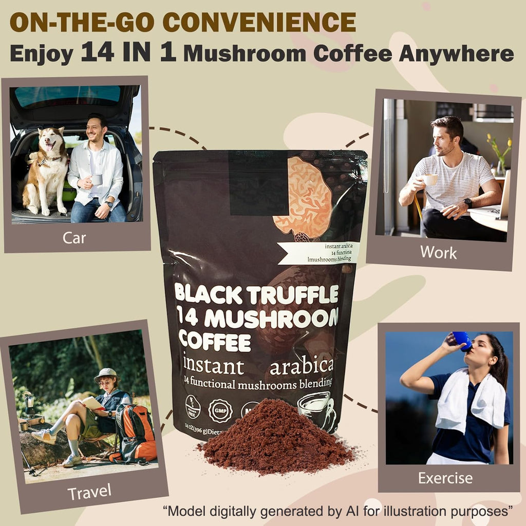 14 in 1 Mushroom Coffee Medium Roast Instant 396g Q5750