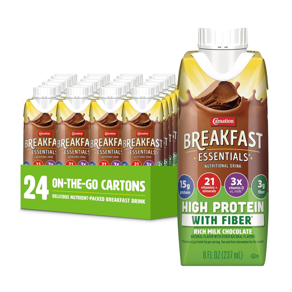 High Protein with Fiber Chocolate Breakfast Essentials 24 pk I78800