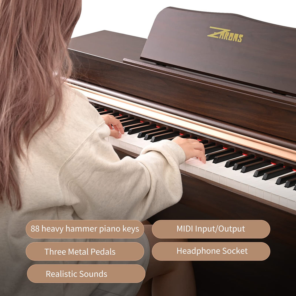 88 Key Full Weighted Digital Piano with Triple Pedal H342078