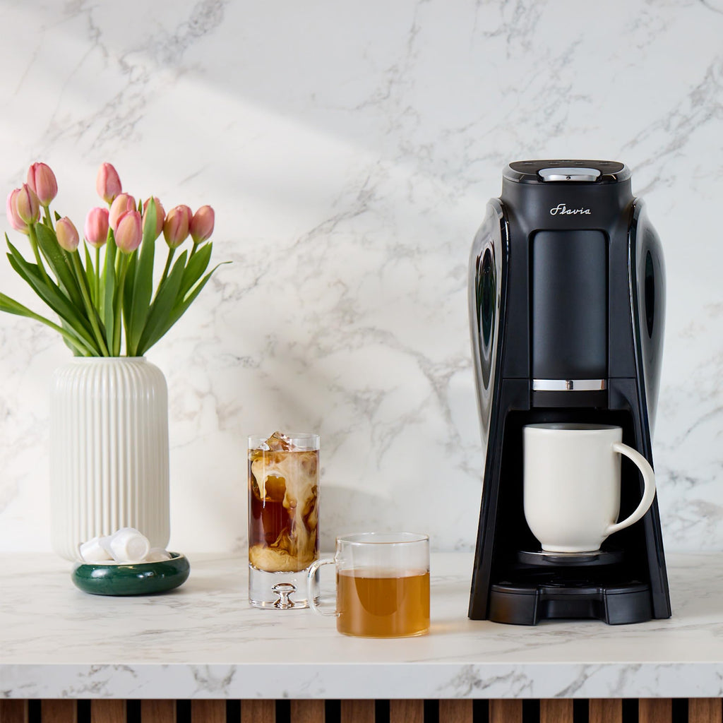 Coffee Machine with Single-Serve Freshpacks, Multiple Brew Sizes, Black X635243