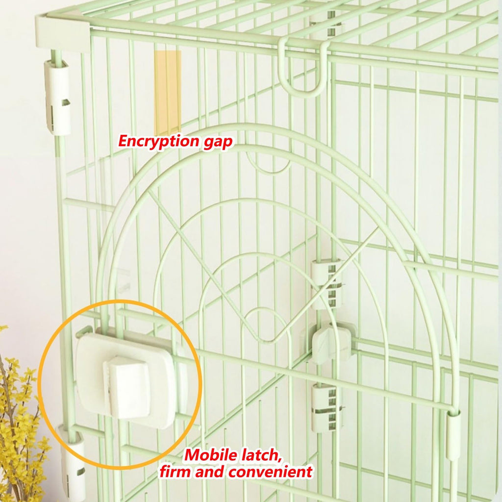 3/4-Tier Wire Cat Cage Playpen Kennel with Hammock G574305