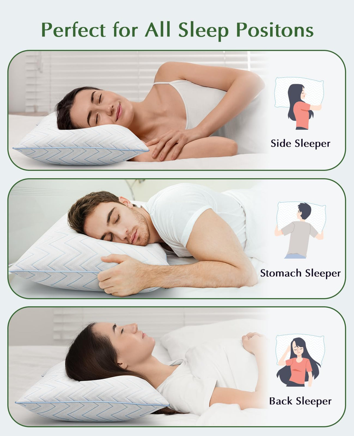King Size Pillows Set of 2 A341470