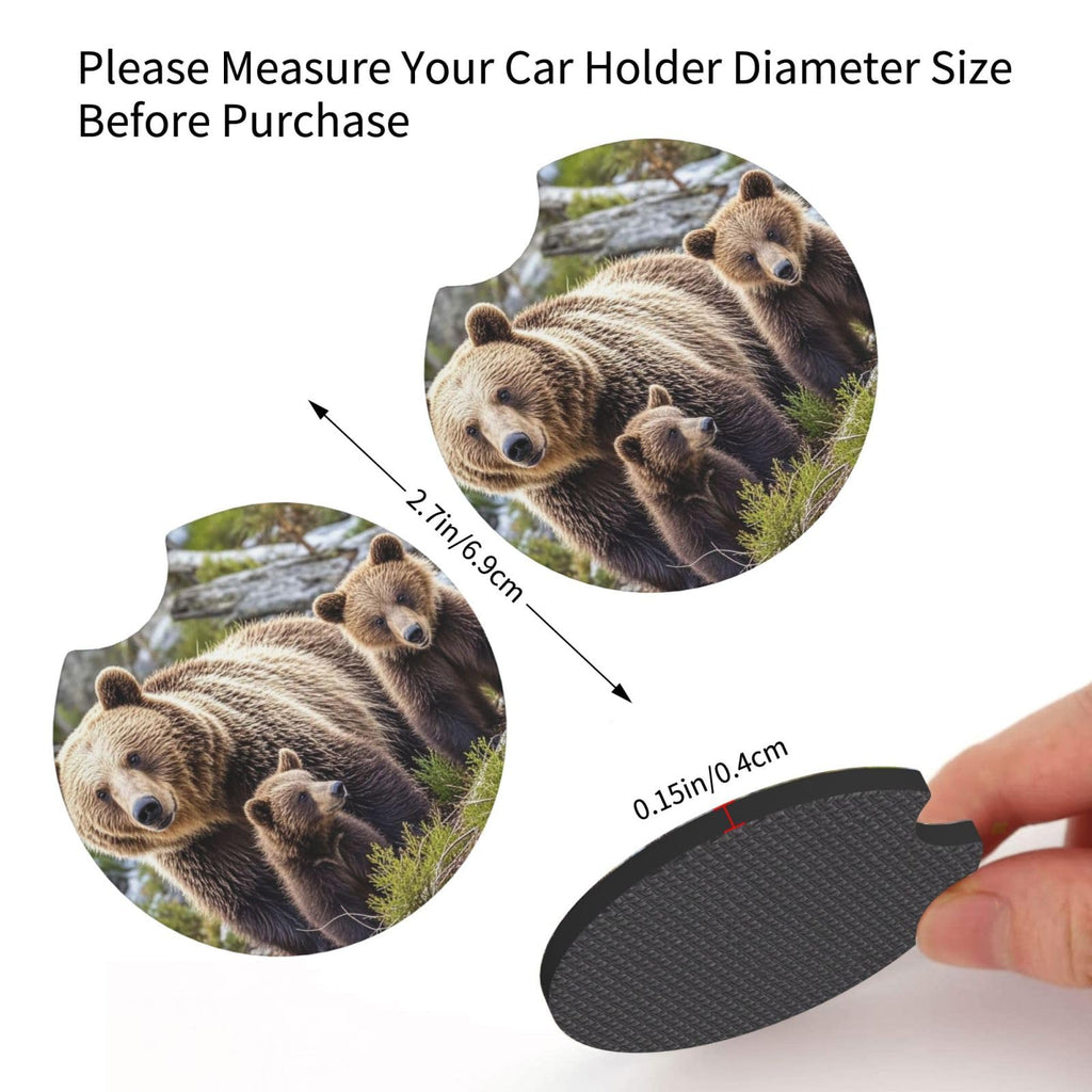 Black Drink Coasters with Metal Holder Set of 2 Y993611