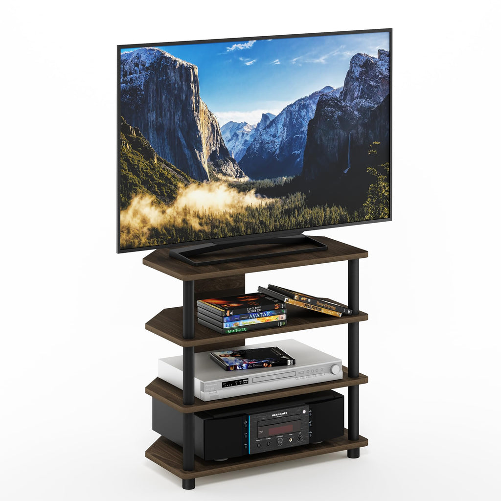 4-Tier Brown Walnut TV Stand K2972