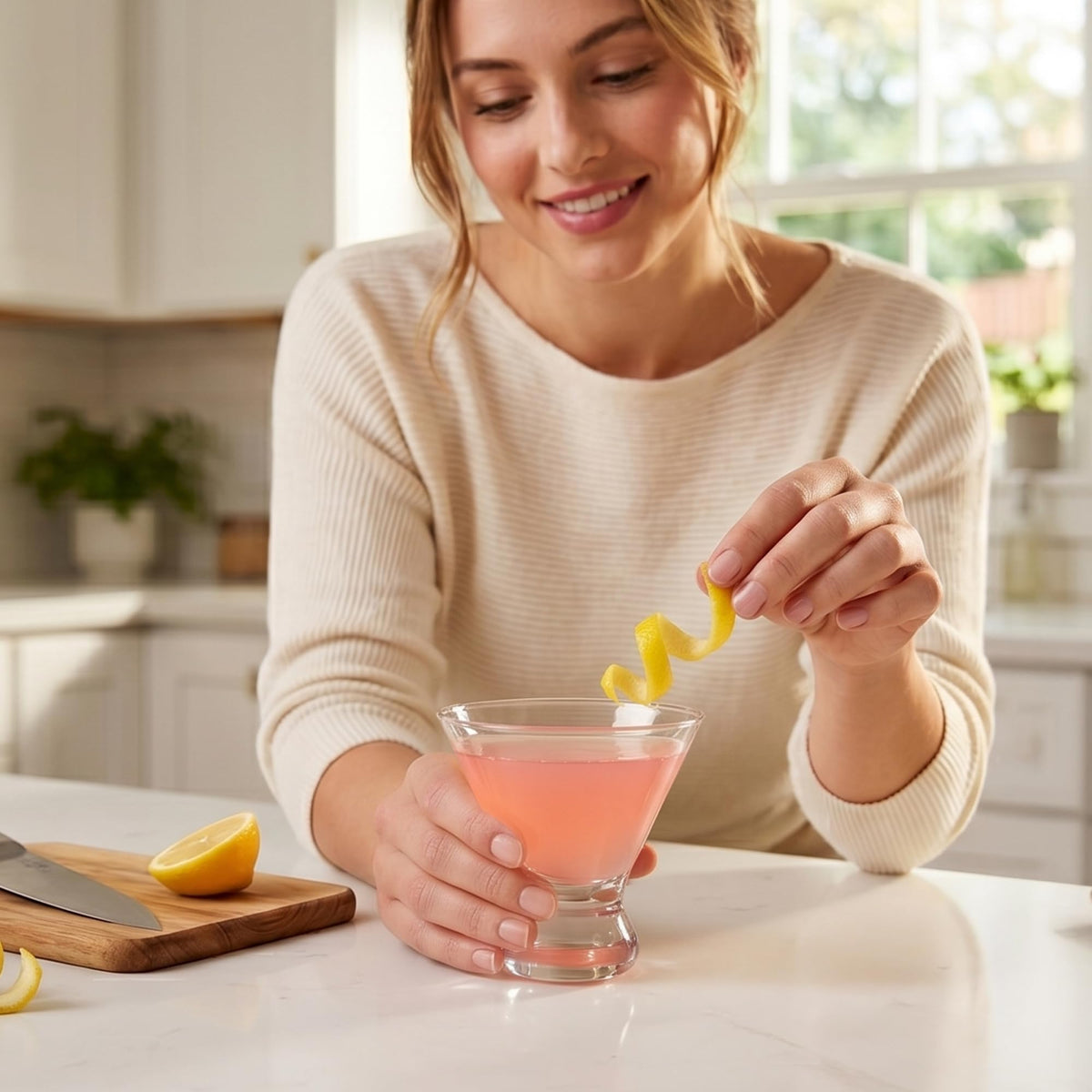 10-Ounce Plastic Stemless Martini Glasses Set of 6 G938