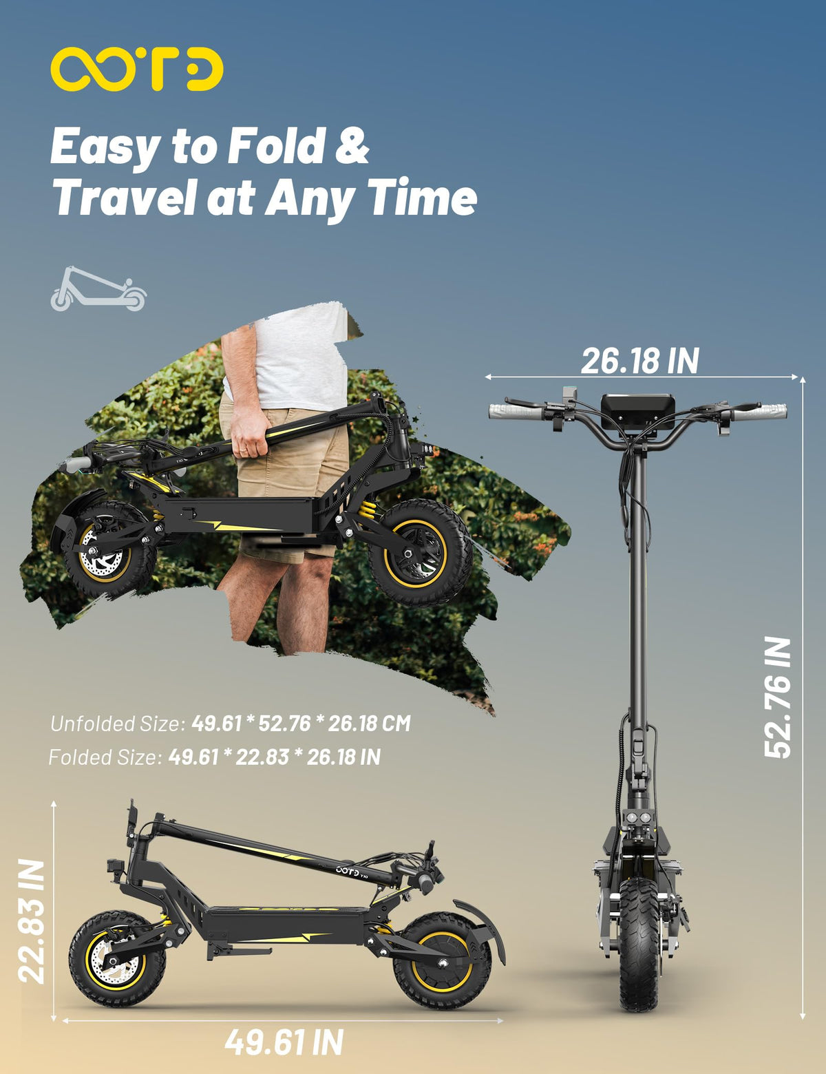 Electric Scooter with 11" All-Terrain Tire Y94798