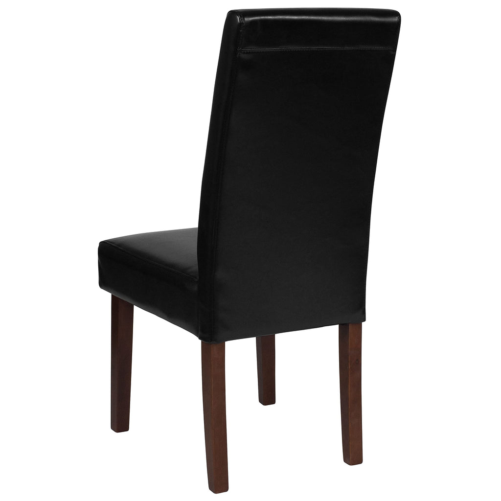 Black Faux Leather Parsons Chair 6-Pack B675330