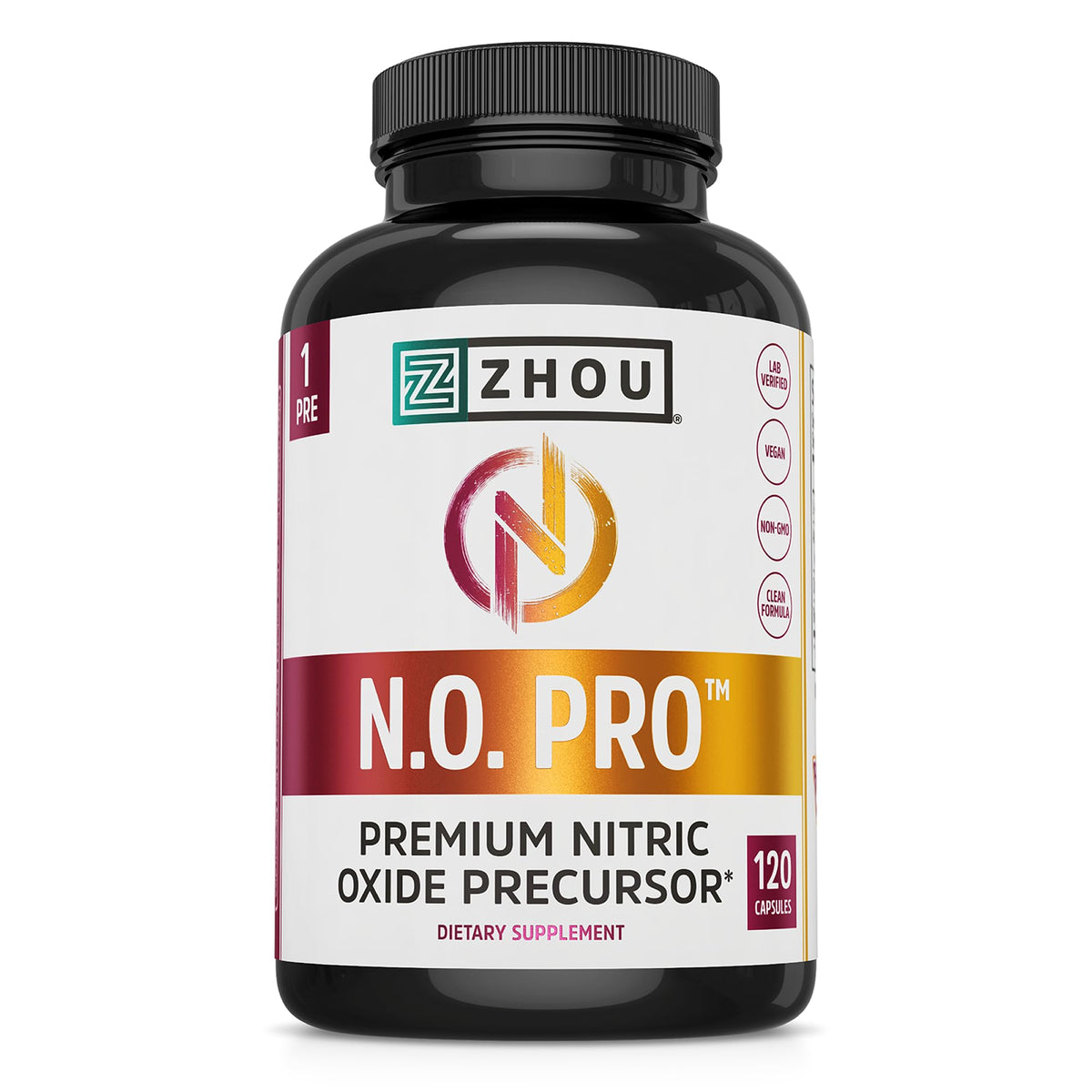Nitric Oxide Supplement with Beet Root & L Arginine, 120 Veggie Capsules F990317