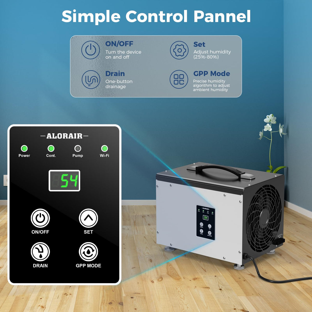 70 PPD Dehumidifier with Pump Y35626
