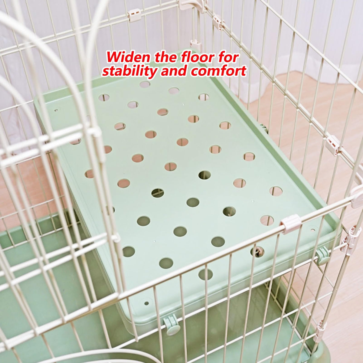 3/4-Tier Wire Cat Cage Playpen Kennel with Hammock G574305