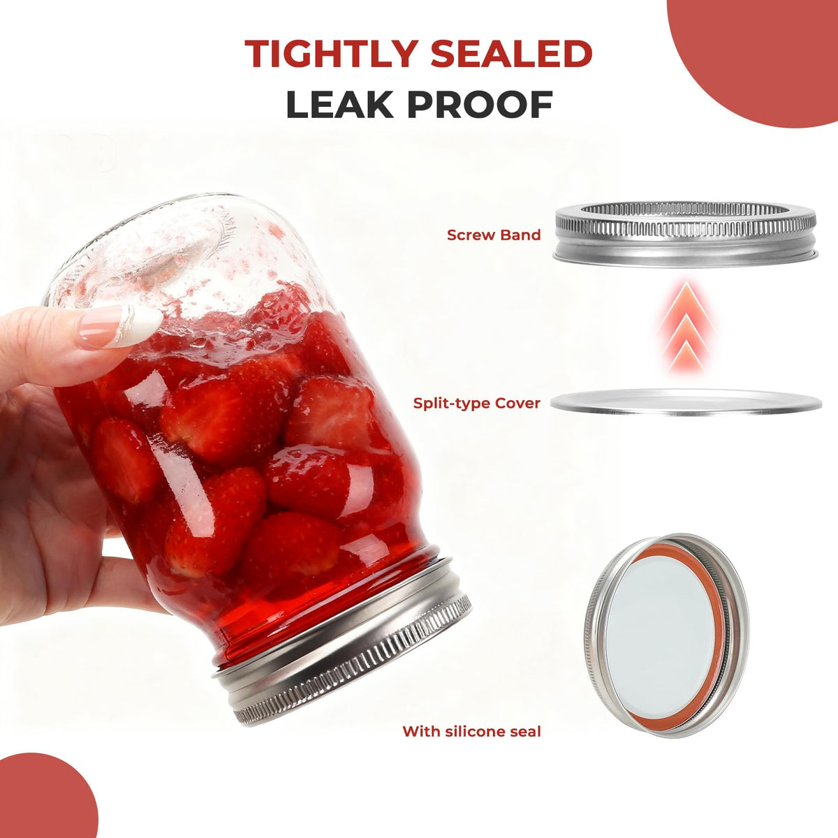 16 oz Glass Mason Jars 15 Pack K5635