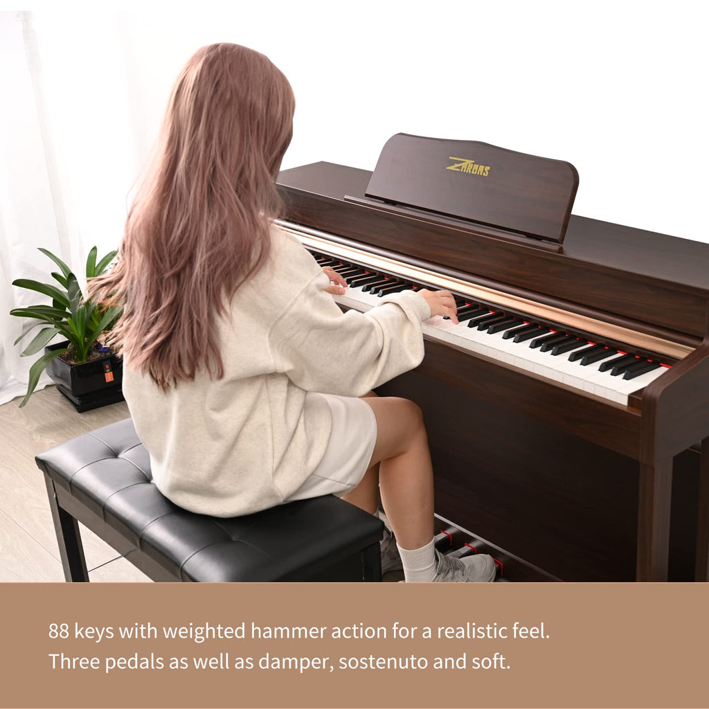 88 Key Full Weighted Digital Piano with Triple Pedal H342078