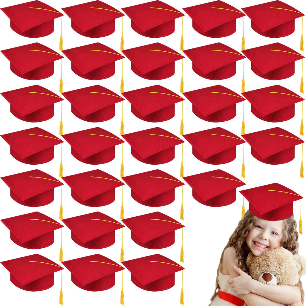 30 Pcs Child Size Felt Graduation Caps X601923