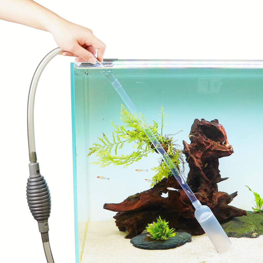 Fish Tank Cleaning Kit with Aquarium Siphon, Fish Net, and Algae Scraper C4993