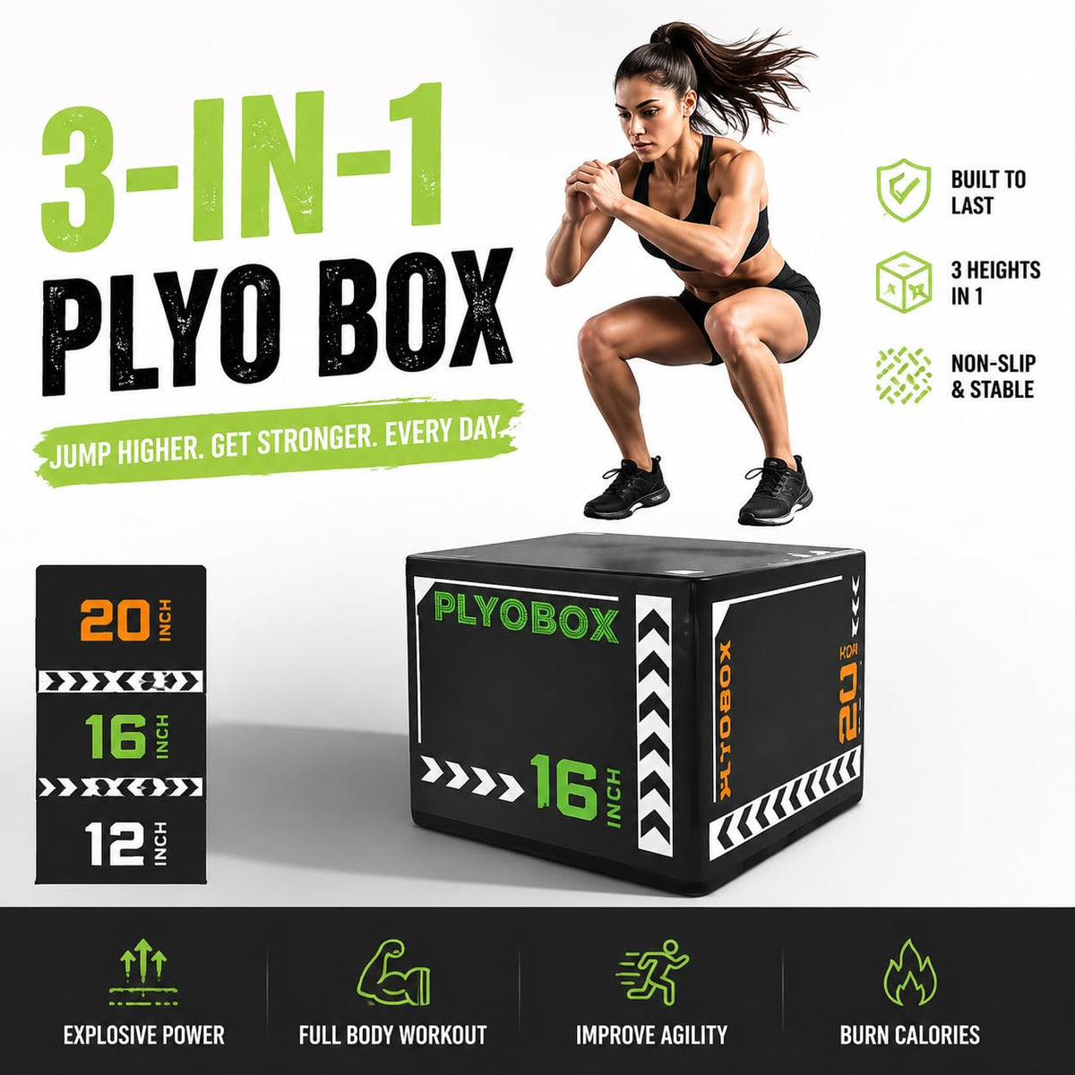3-in-1 Foam Plyo Box F96689