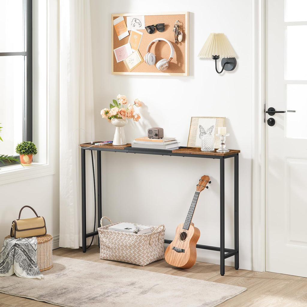 Narrow Console Table with Power Outlets H470