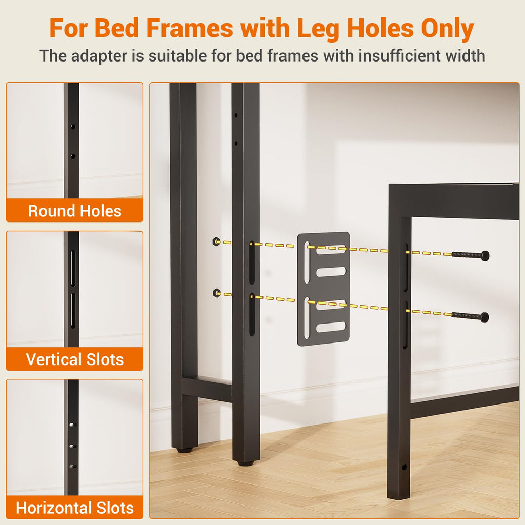 King Size Storage Headboard with Outlets M9260