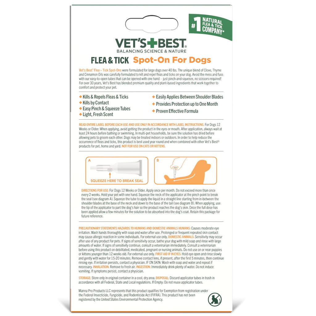Flea & Tick Drops for Large Dogs N419