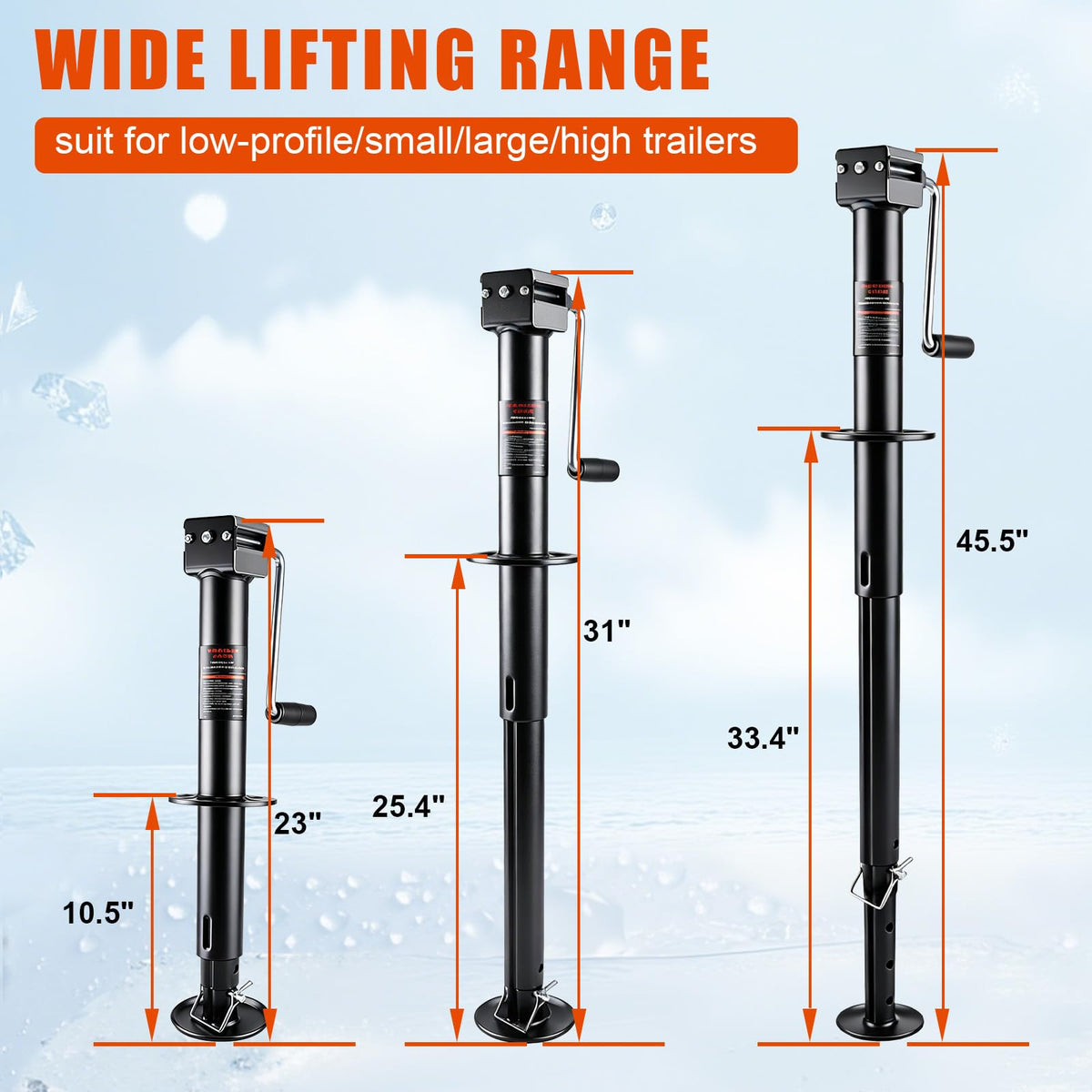 23" Lift Drop Leg Trailer Jack Y56414