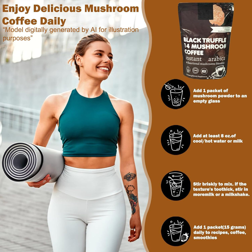 14 in 1 Mushroom Coffee Medium Roast Instant 396g Q5750
