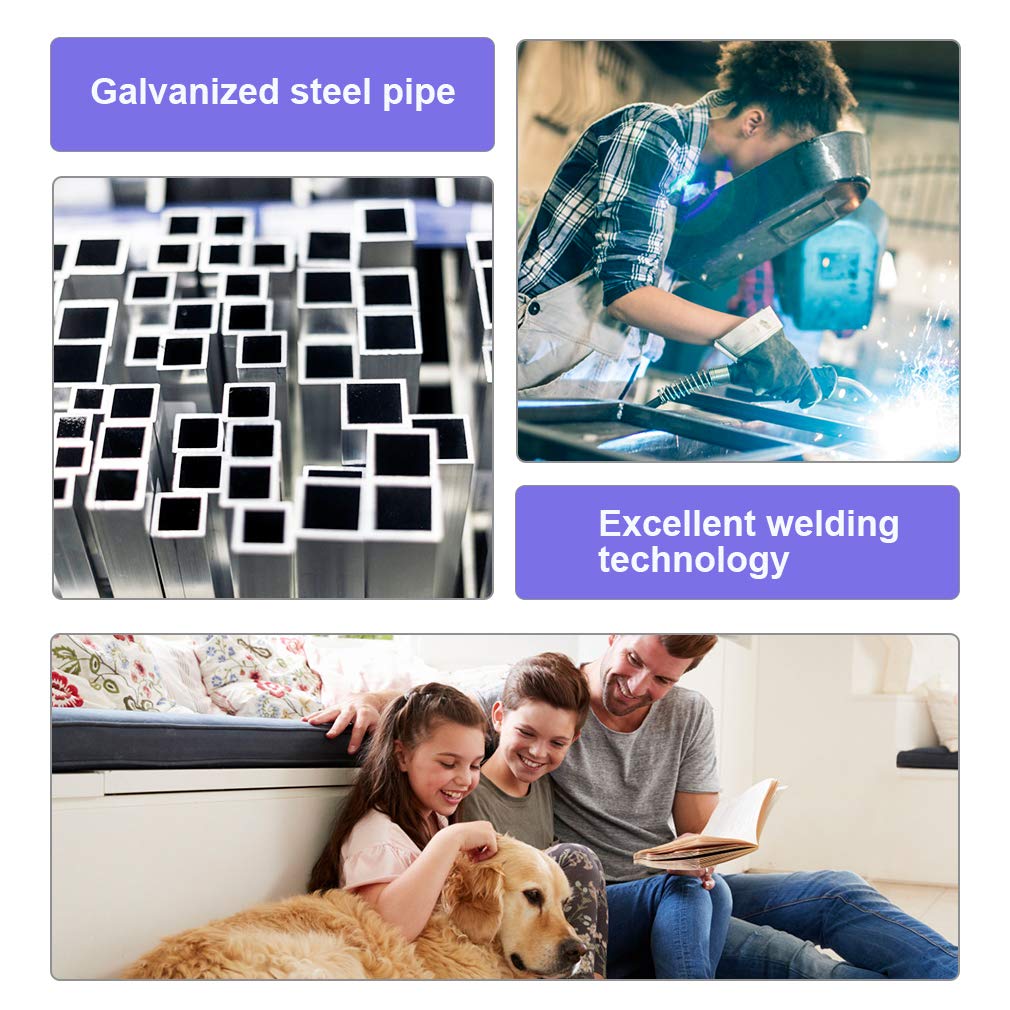 8'x4'x6' Heavy Duty Galvanized Metal Dog Kennel D206