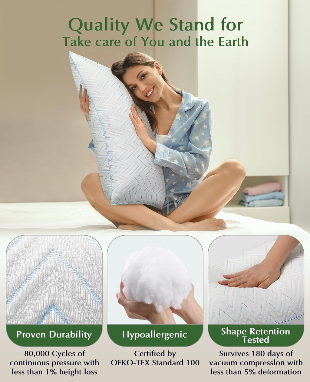 King Size Pillows Set of 2 A341470