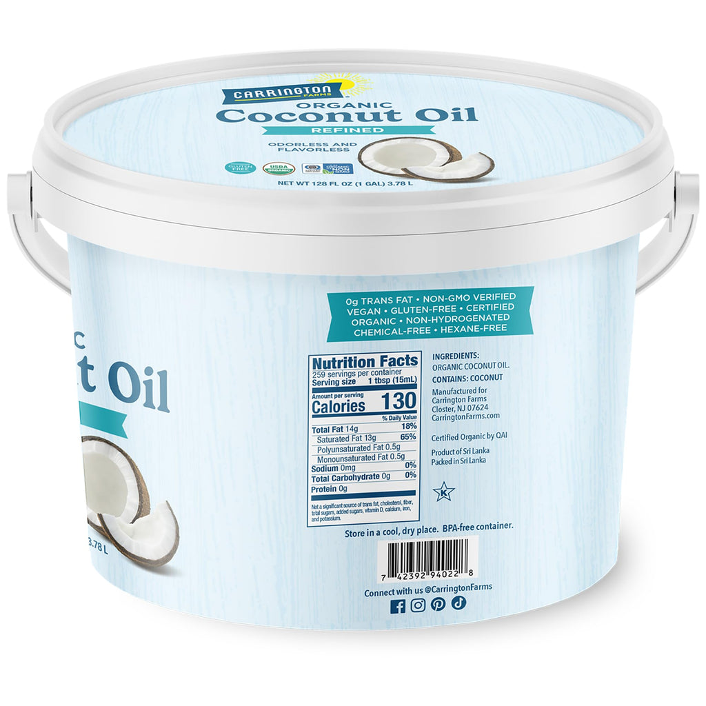 Organic Refined Coconut Oil 1 Gallon D339102