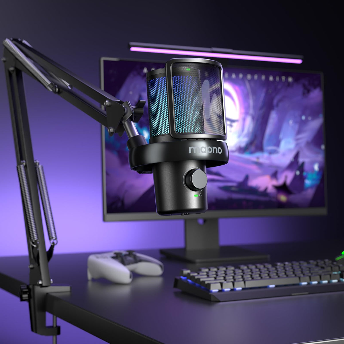 Wireless Condenser Microphone with Boom Arm Stand U601