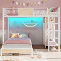 Full Over Twin Bunk Bed with 8 Storage Drawers T244928