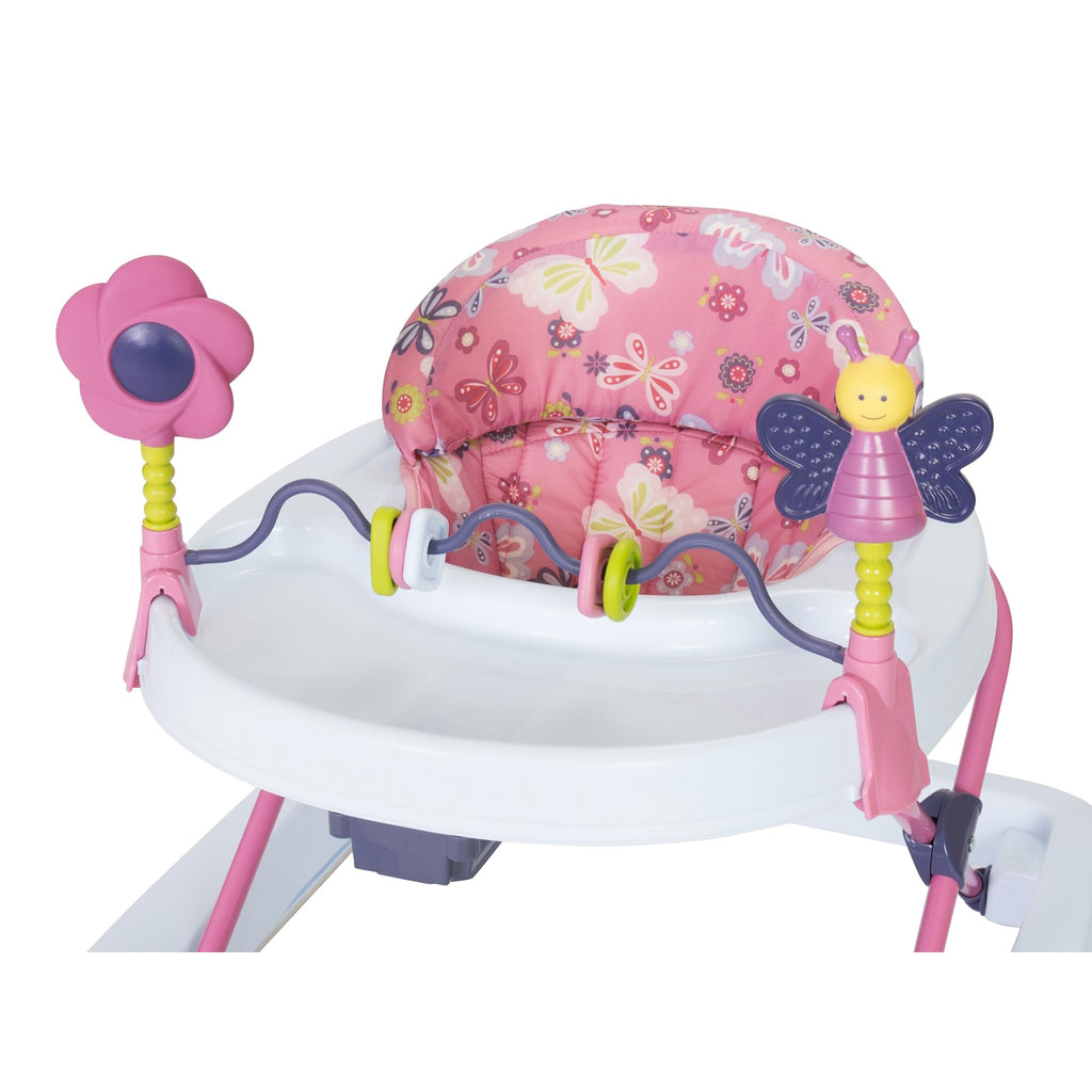 Activity Walker with Toy Bar, Front Wheels, Tray, Adjustable Height and Fold Frame J668074