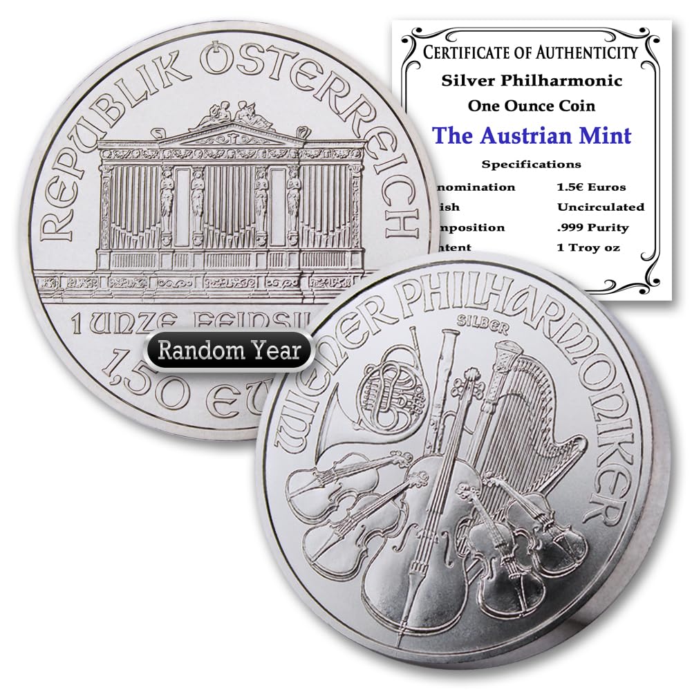 1 oz Austria Silver Vienna Philharmonic Coin D303