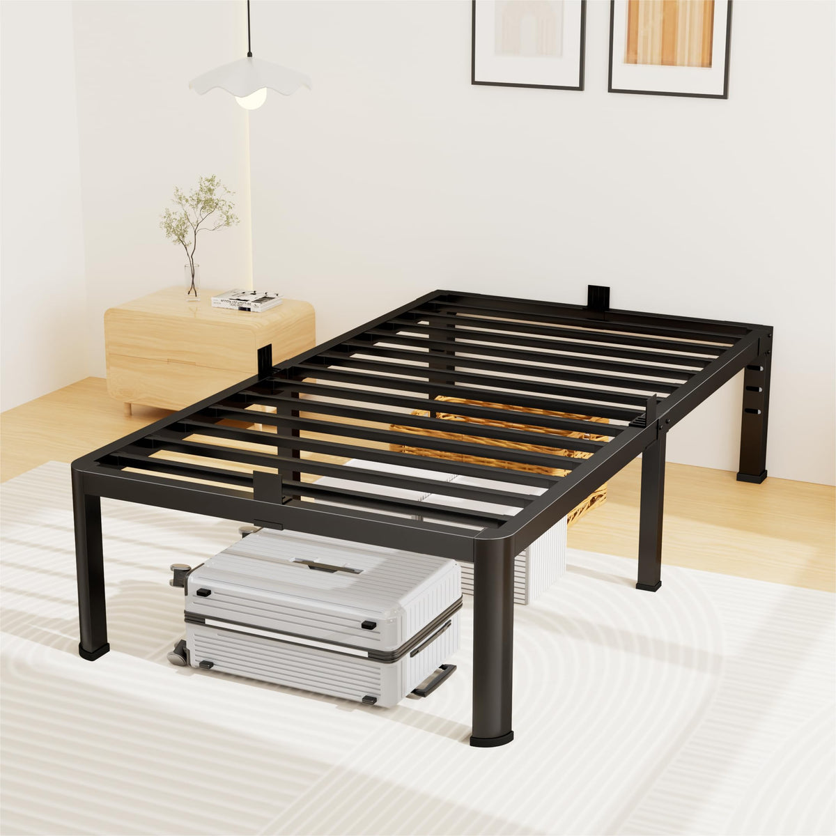 14 Inch Twin Metal Bed Frame L482