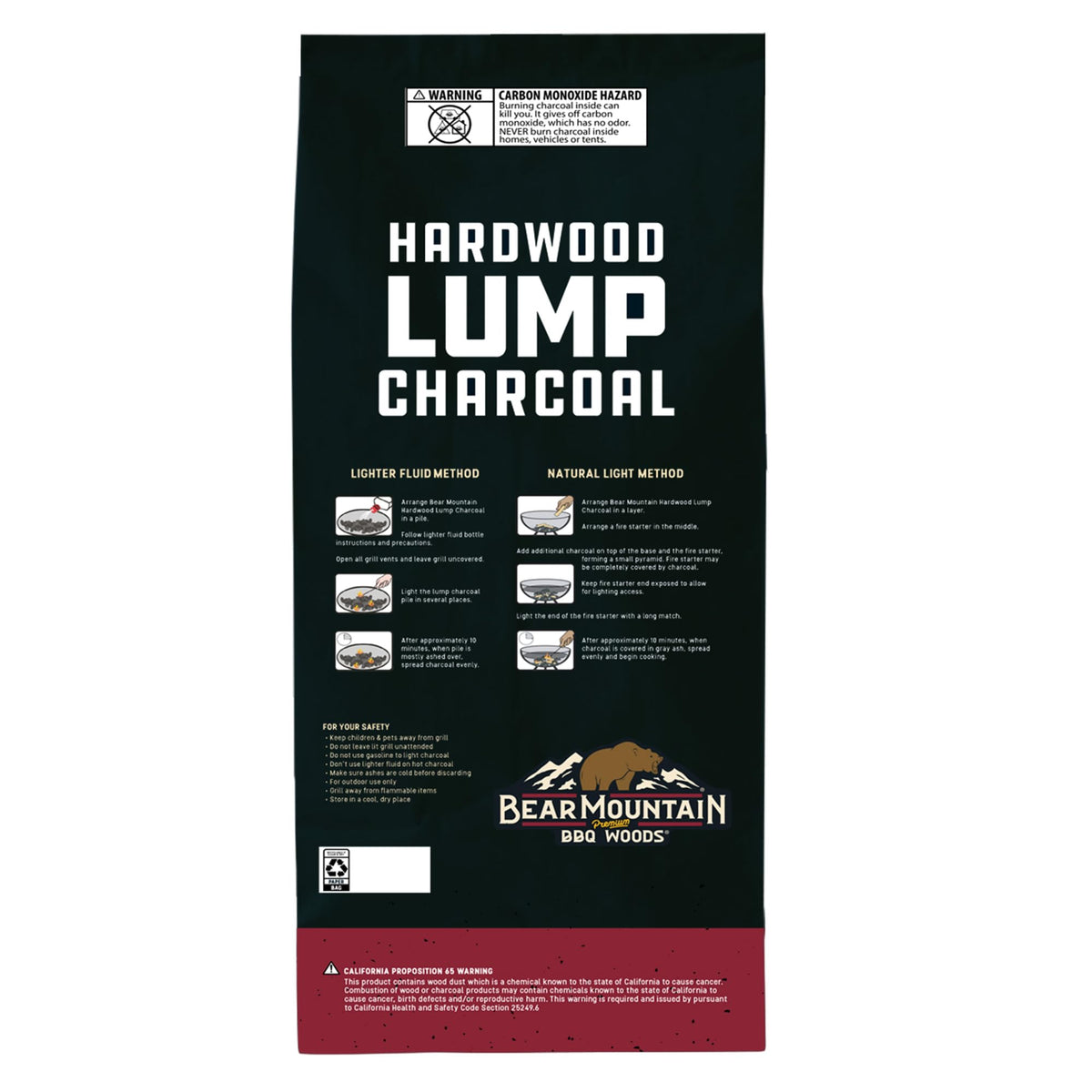 2 Pack Hardwood Lump Charcoal 8.8 Pounds Q50349