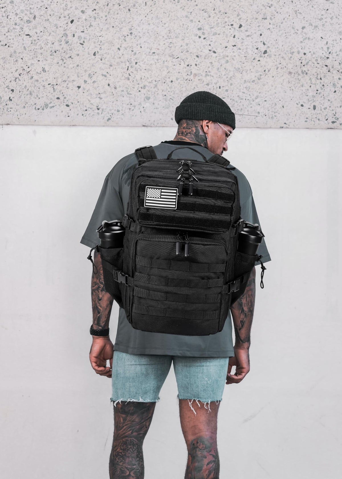 45L Tactical Backpack with Molle System Black U301