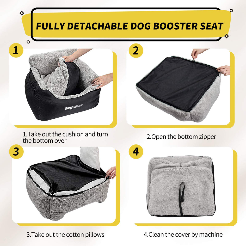 Dog Car Seat for Small Dogs & Cats Under 25 lbs, Black K97679
