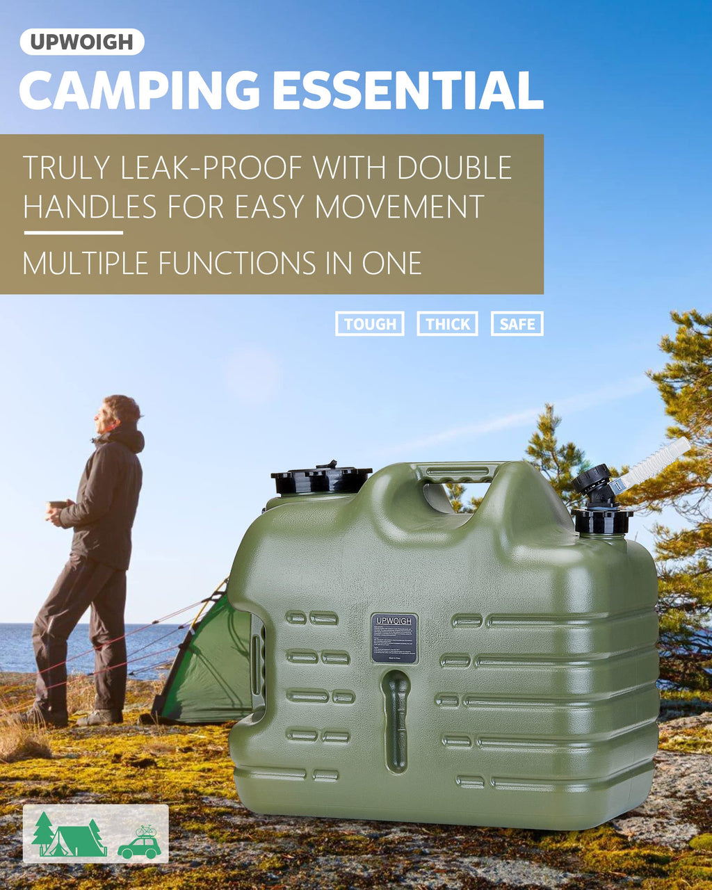 8.2 Gal Camping Water Jug with Spigot H27974