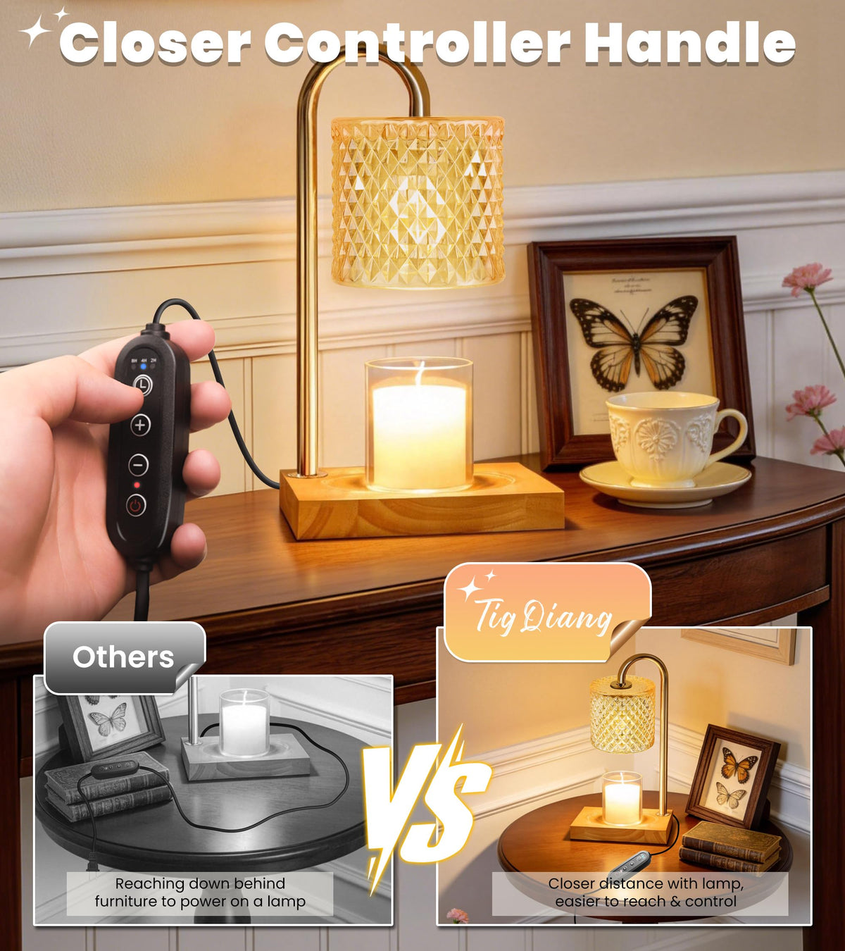 Candle Warmer Lamp with Timer F812805