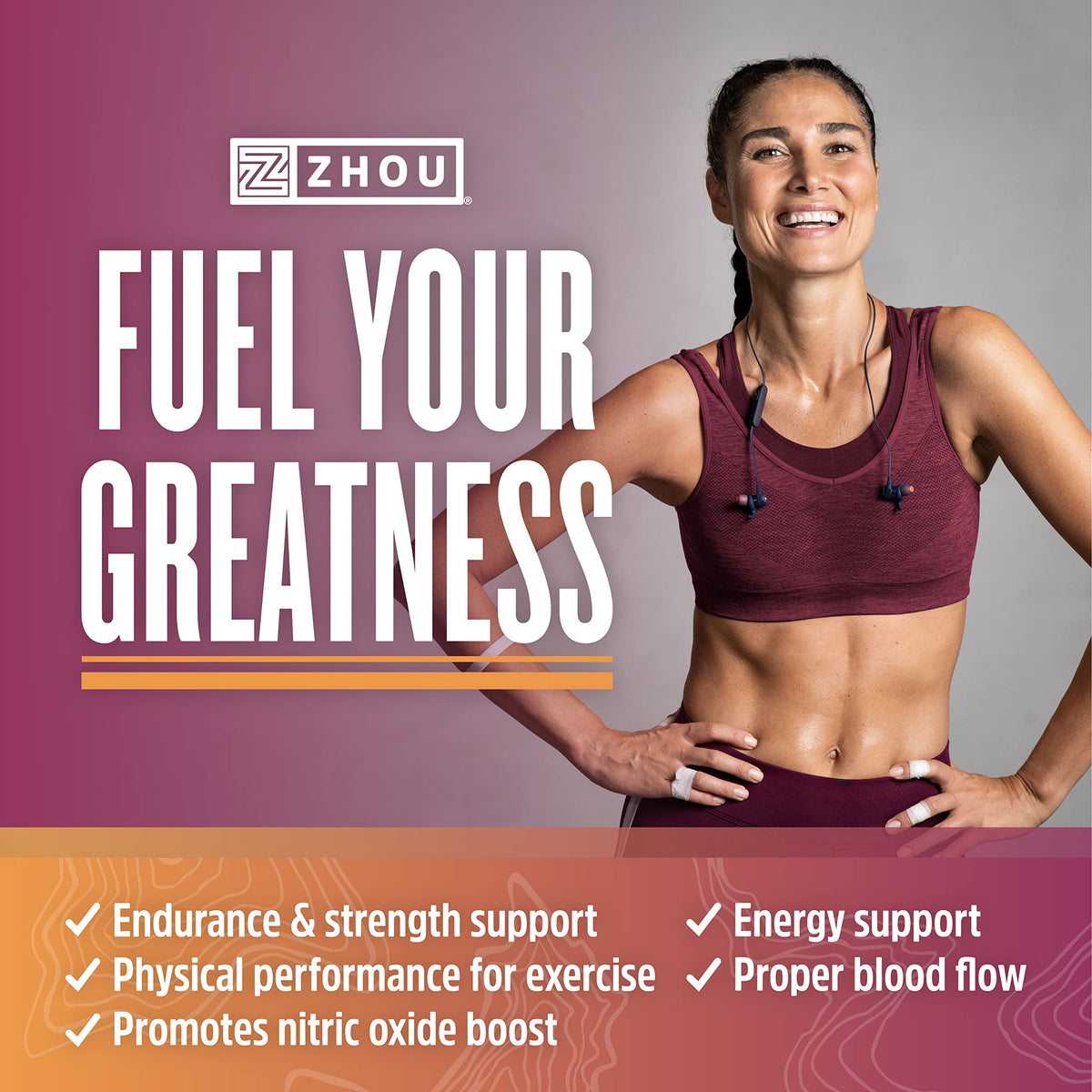 Nitric Oxide Supplement with Beet Root & L Arginine, 120 Veggie Capsules F990317