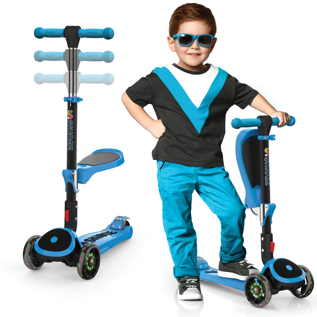 Foldable 3 Wheel Kick Scooter with Removable Seat P973300