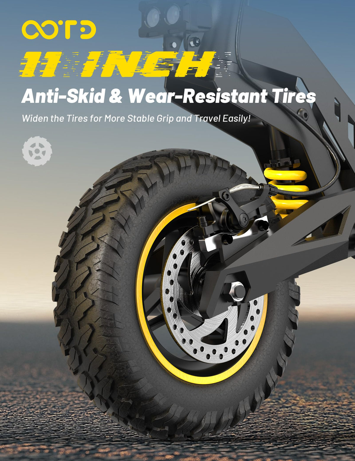 Electric Scooter with 11" All-Terrain Tire Y94798