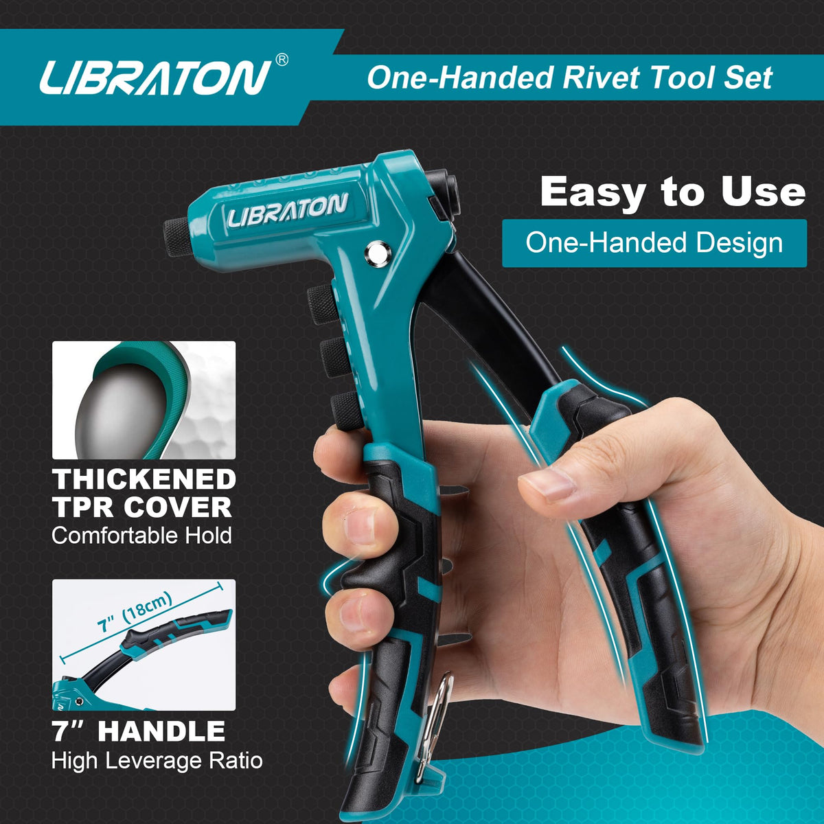 One-Handed Rivet Gun Set J744