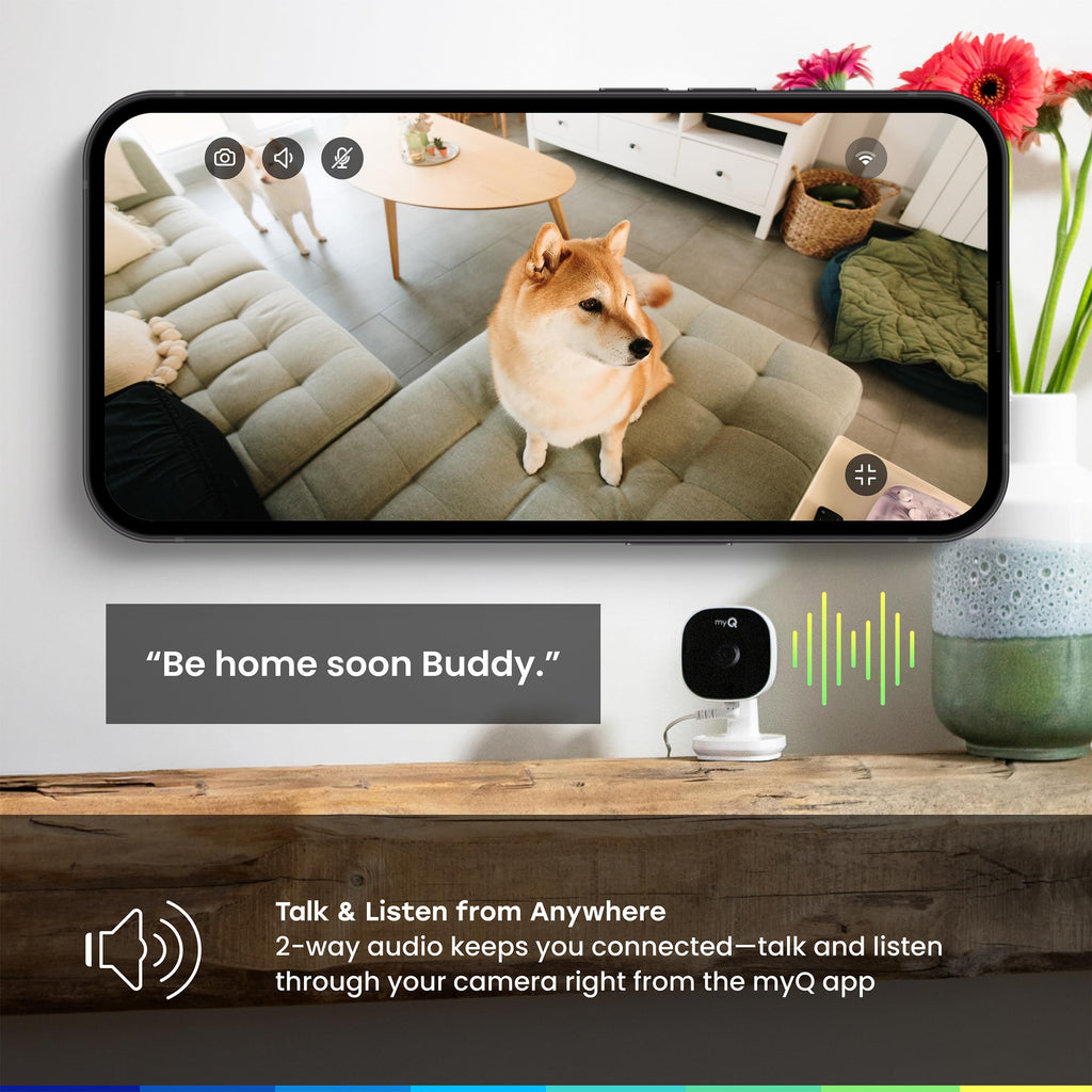 2K Smart Wi-Fi Indoor Security Camera with Night Vision R723452