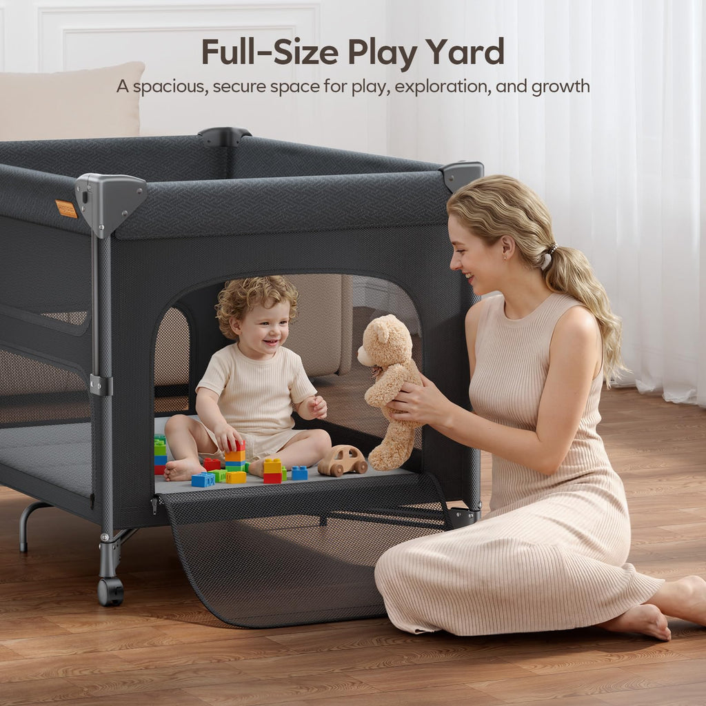 5-in-1 Baby Bassinet Bedside Crib with Changing Table D566204