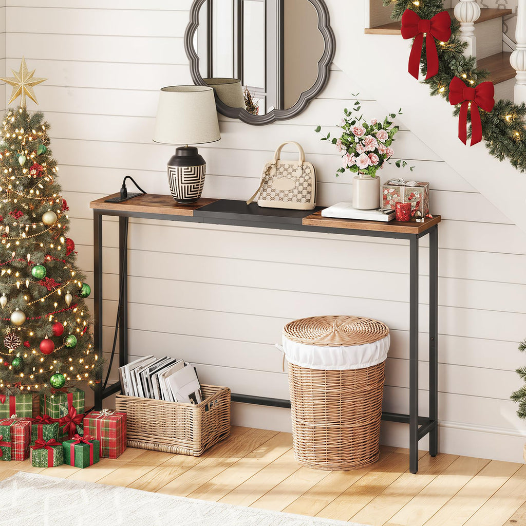Narrow Console Table with Power Outlets H470