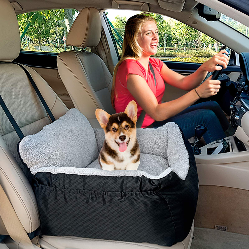 Dog Car Seat for Small Dogs & Cats Under 25 lbs, Black K97679